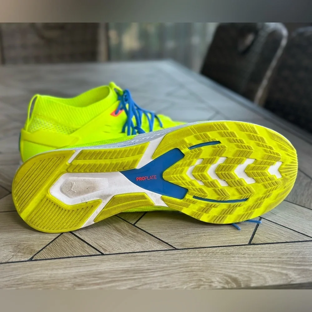 Puma Speed 500 Neon Yellow Green Athletic Shoes - Picture 7 of 7